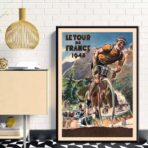cartel vintage tour de francia 1