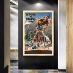 cartel vintage tour de francia 1