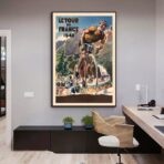 cartel vintage tour de francia 1