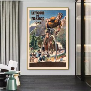 cartel vintage tour de francia 1