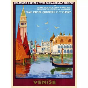 cartel vintage venecia 1