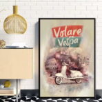 cartel vespa vintage