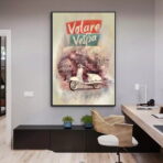 cartel vespa vintage