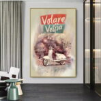 cartel vespa vintage
