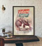 cartel vespa vintage