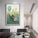 affiche abeille vintage