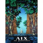 affiche vintage aix en provence