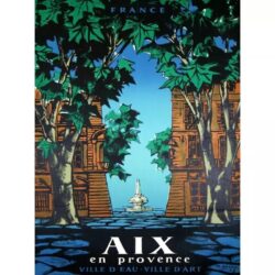 affiche vintage aix en provence