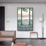 affiche vintage aix les bains