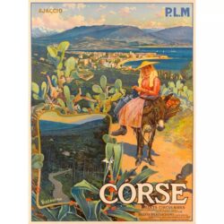 affiche vintage ajaccio