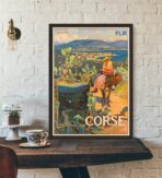 affiche vintage ajaccio
