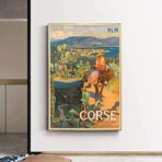 affiche vintage ajaccio