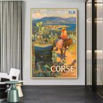 affiche vintage ajaccio