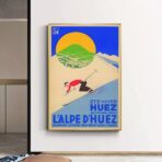 affiche vintage alpe d'huez