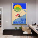 affiche vintage alpe d'huez