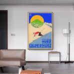 affiche vintage alpe d'huez