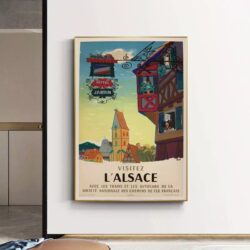 cartel vintage alsacia