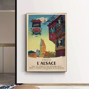 cartel vintage alsacia
