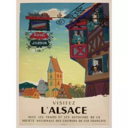 cartel vintage alsacia