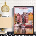 affiche vintage amsterdam
