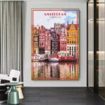 affiche vintage amsterdam