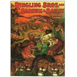 affiche vintage animaux