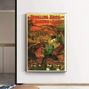 affiche vintage animaux