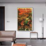 affiche vintage animaux