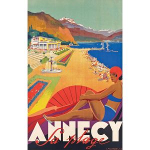 affiche vintage annecy