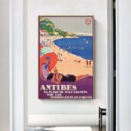 affiche vintage antibes