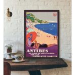 affiche vintage antibes