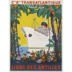 affiche vintage antilles