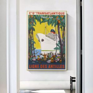 affiche vintage antilles