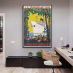 affiche vintage antilles