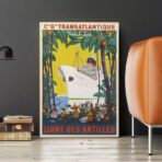 affiche vintage antilles