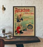 affiche vintage arcachon