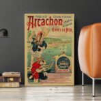 affiche vintage arcachon