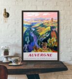 affiche vintage auvergne