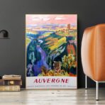 affiche vintage auvergne