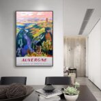 affiche vintage auvergne