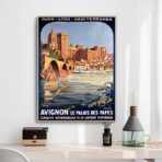 affiche vintage avignon