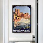 affiche vintage avignon