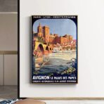affiche vintage avignon