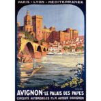 affiche vintage avignon