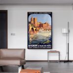 affiche vintage avignon