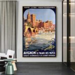 affiche vintage avignon