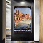 affiche vintage avignon