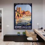 affiche vintage avignon