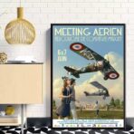 affiche vintage avions