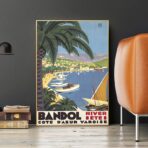 affiche vintage bandol
